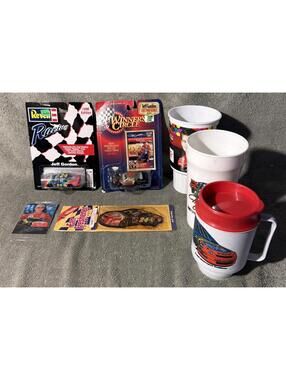 Jeff Gordon NASCAR Lot Diecast, Collector Cups, Trading Card, Fan Freshener